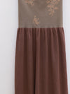 SWAYING 25 Early Autumn Floral Jacquard Tube Dress SW-SW25PF2L01C2-QZ Light Brown